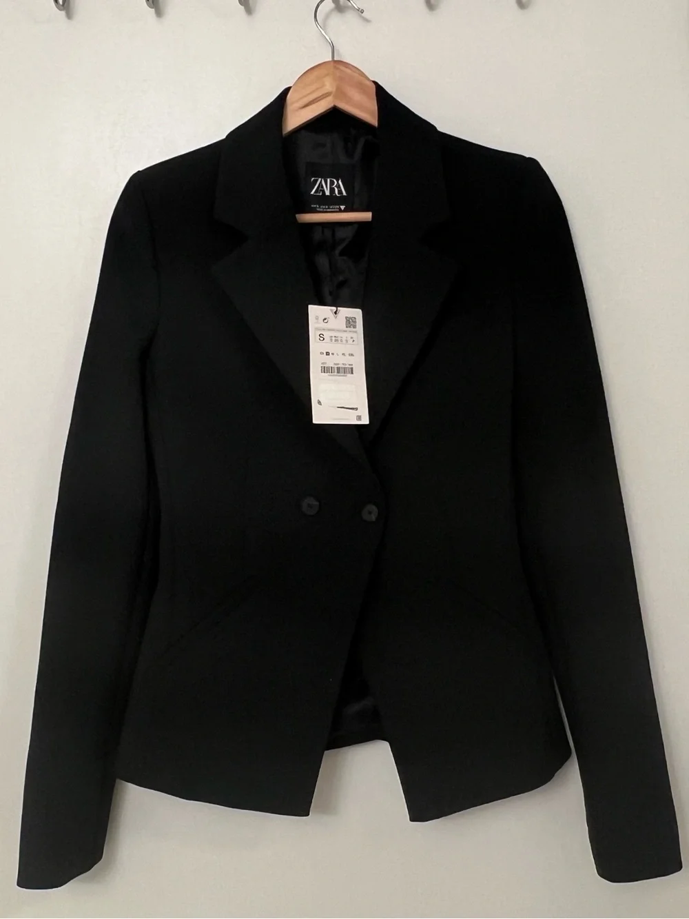 Zara Structured Blazer – Black, Size Small, NWT - Picture 2 of 5